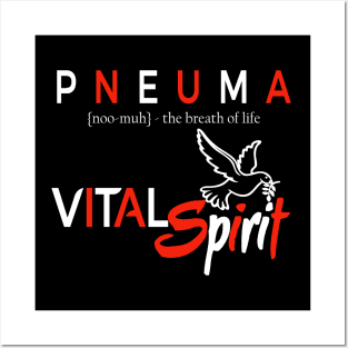 Pneuma - (Breath of Life) Vital Spirit Christian Tee Posters and Art